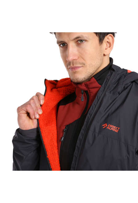 Fotogalerie Pánská větruodolná zateplená bunda ALPHA JACKET mango/caramel